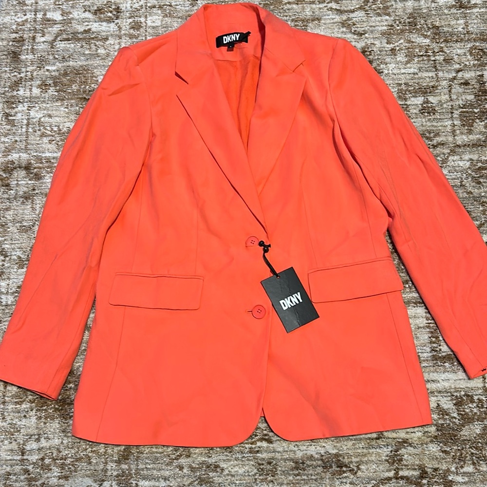 Coral DKNY oversized blazer